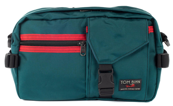 The LGD in Seapine/Red/Dawn. Front view of the bag.